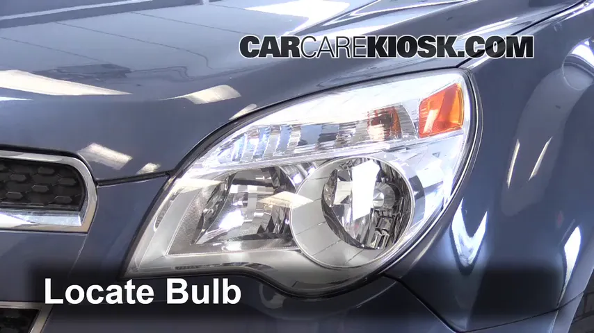 2012 Chevrolet Equinox LT 2.4L 4 Cyl. FlexFuel Lights Headlight (replace bulb)